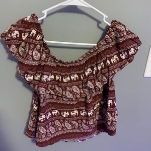 off the shoulder top